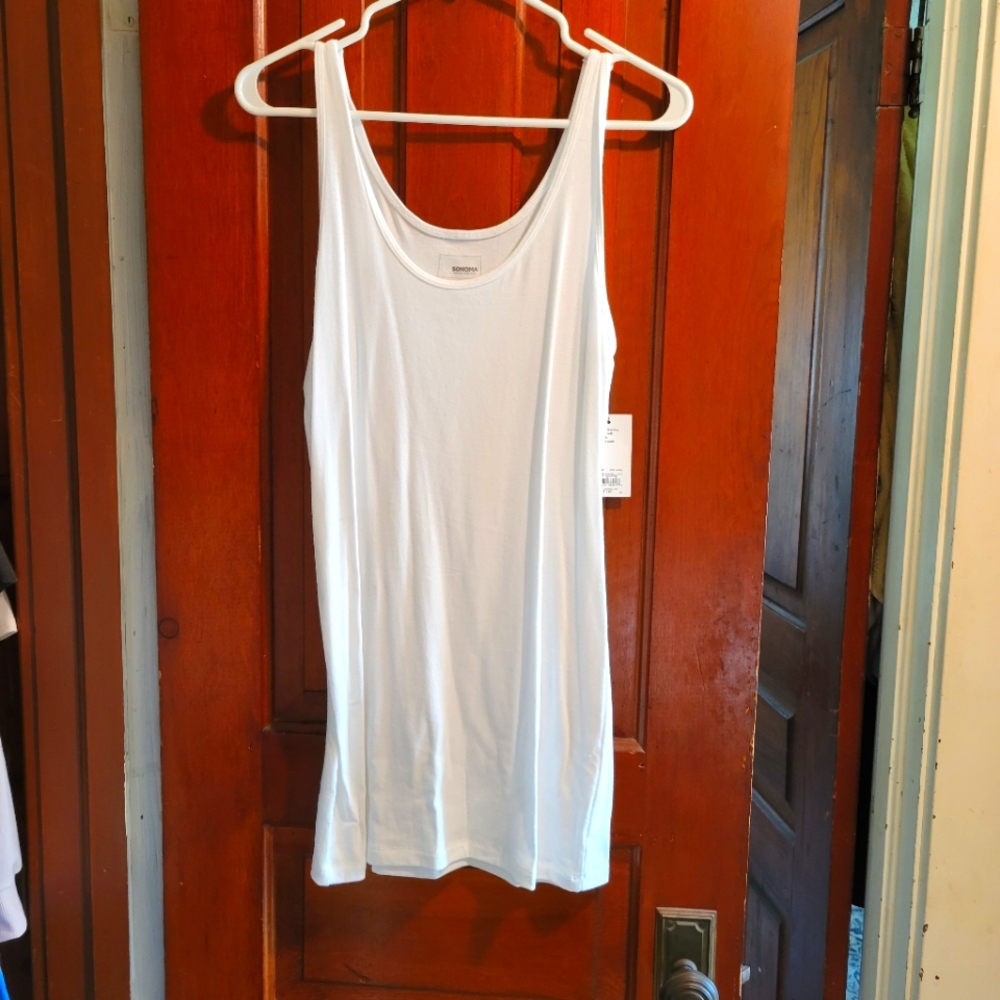 Sonoma white tunic tank in Large.